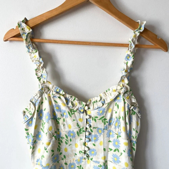 Zara Satin Effect Floral  Mini Dress Size Medium - Picture 5 of 10